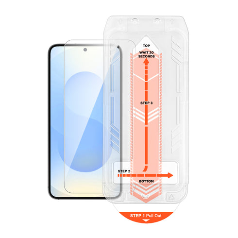 HyperGear Tempered Glass Screen Protector w/Installation Applicator Tray for Galaxy S Series 16353